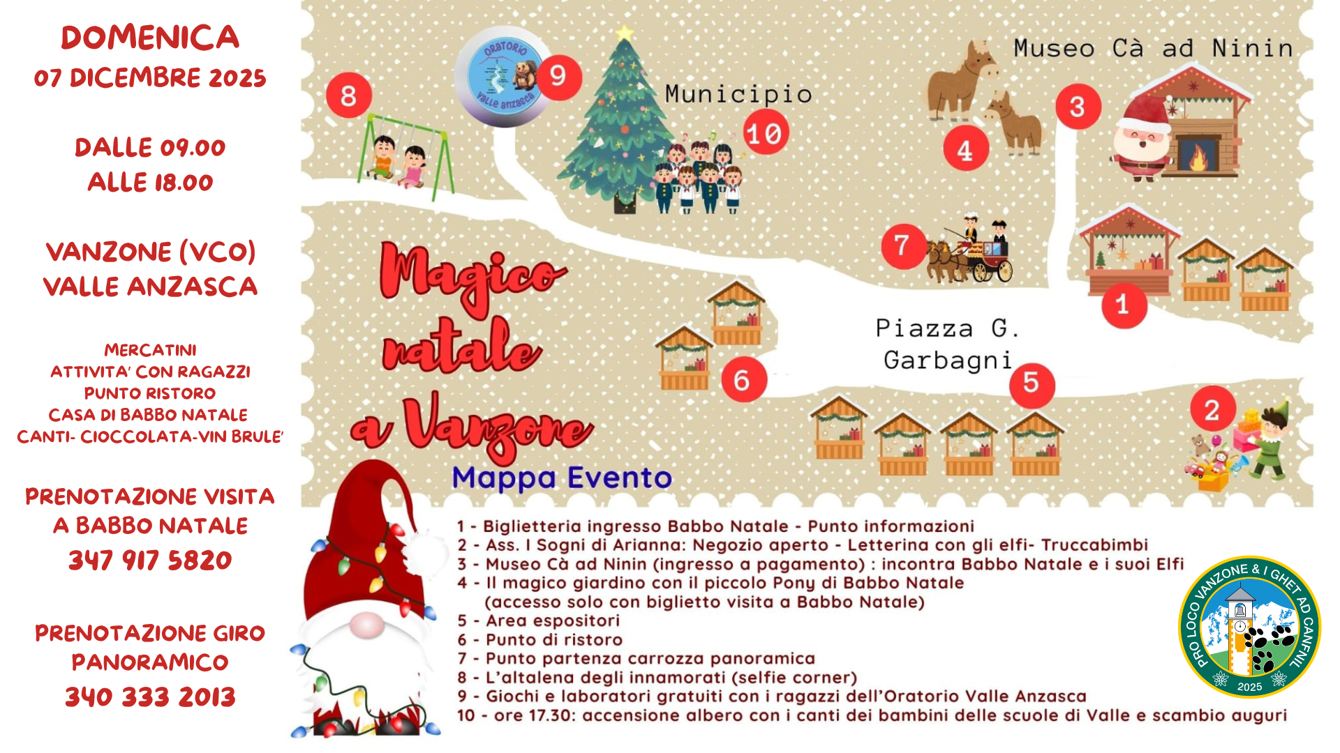 Locandina Evento Vanzone Natale 2025