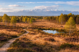 La Baraggia di Rovasenda al tramonto