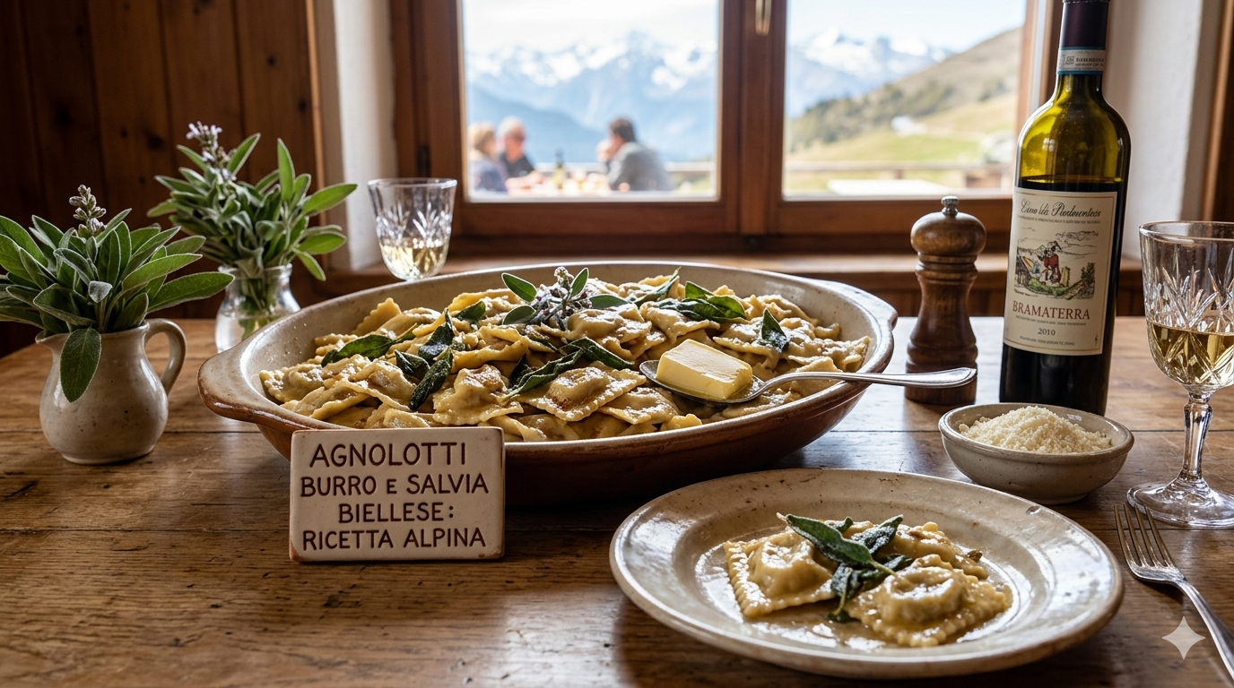 Agnolotti burro salvia Biellese