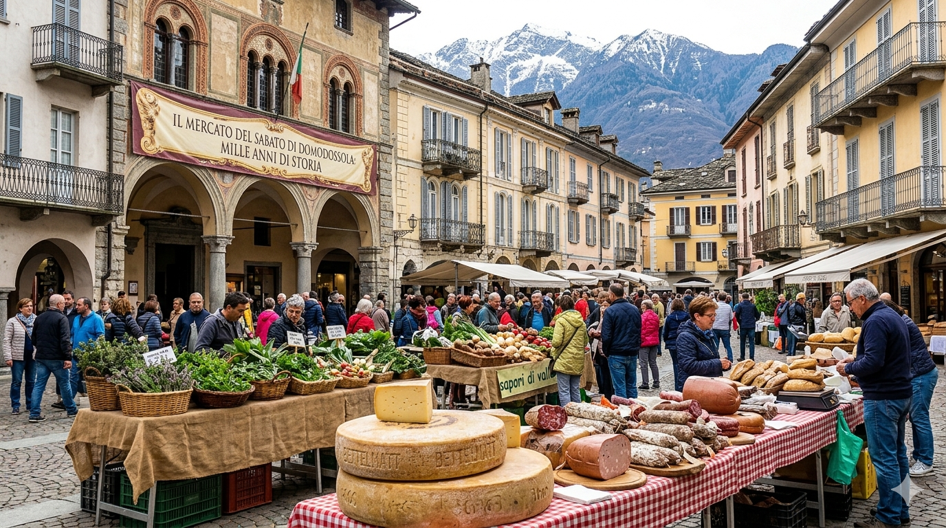 Il mercato del sabato di Domodossola